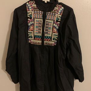 Embroidered top